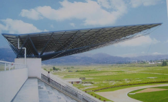 兴安盟体育场看台网架工程