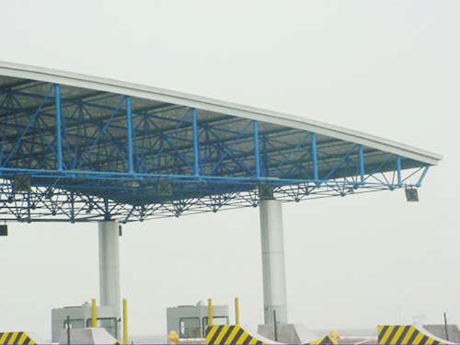 兴安盟收费站网架工程