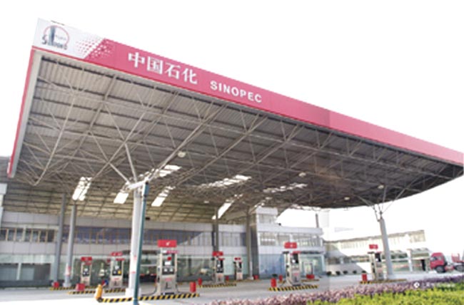 兴安盟中石化加油站网架